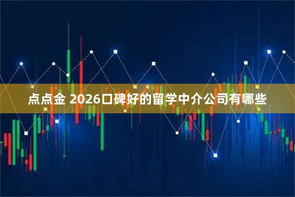 点点金 2026口碑好的留学中介公司有哪些